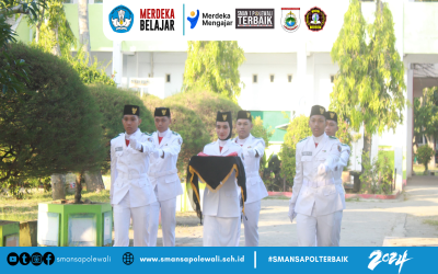 UPTD SMAN 1 POLEWALI MELAKSANAKAN UPACARA KEMERDEKAAN 17 AGUSTUS