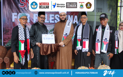 SMAN 1 POLEWALI Memberikan Bantuan Kepada Korban di Palestina