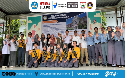 DEKLARASI RAMAH ANAK UPTD SMAN 1 POLEWALI